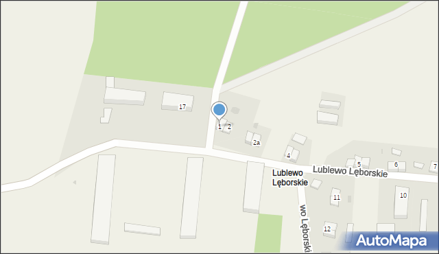 Lublewo Lęborskie, Lublewo Lęborskie, 1, mapa Lublewo Lęborskie