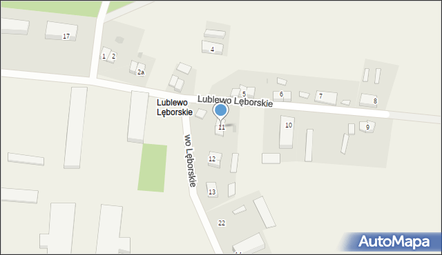 Lublewo Lęborskie, Lublewo Lęborskie, 11, mapa Lublewo Lęborskie