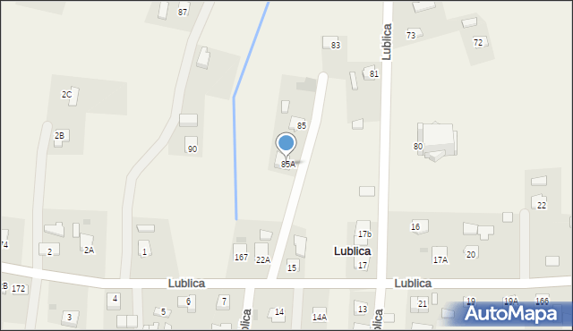 Lublica, Lublica, 85A, mapa Lublica