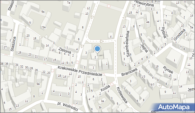 Lublin, Lubartowska, 2, mapa Lublina