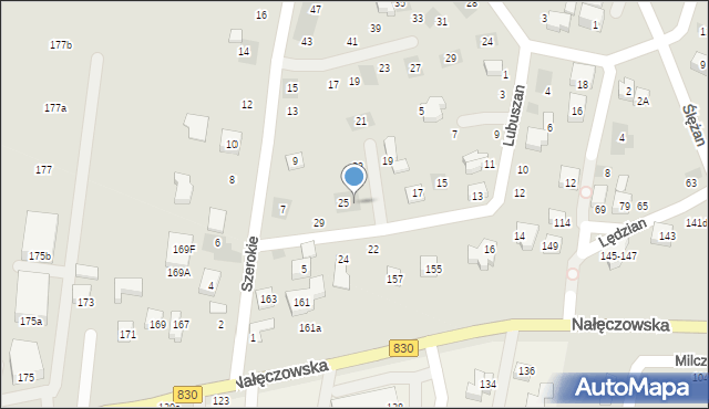 Lublin, Lubuszan, 27, mapa Lublina