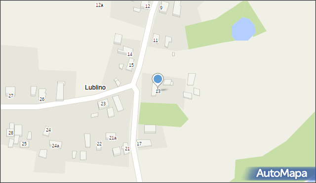 Lublino, Lublino, 13, mapa Lublino