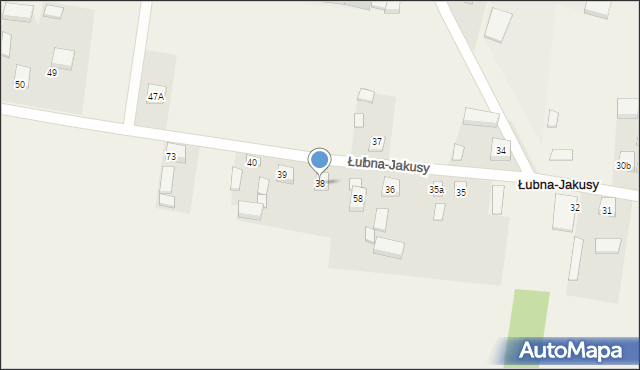 Łubna-Jakusy, Łubna-Jakusy, 38, mapa Łubna-Jakusy