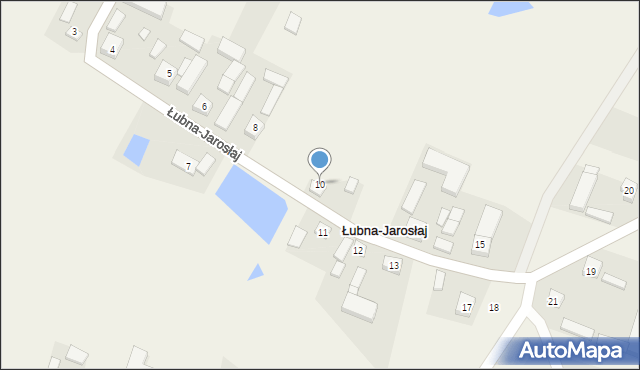 Łubna-Jarosłaj, Łubna-Jarosłaj, 10, mapa Łubna-Jarosłaj
