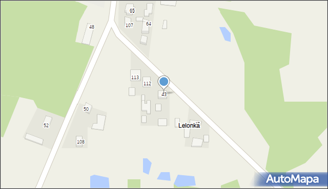 Łubnice, Łubnice, 43, mapa Łubnice