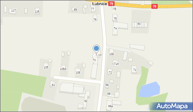 Łubnice, Łubnice, 73A, mapa Łubnice