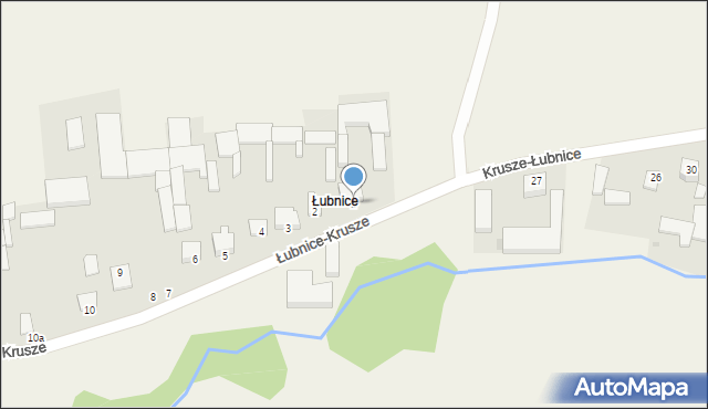 Łubnice-Krusze, Łubnice-Krusze, 1, mapa Łubnice-Krusze