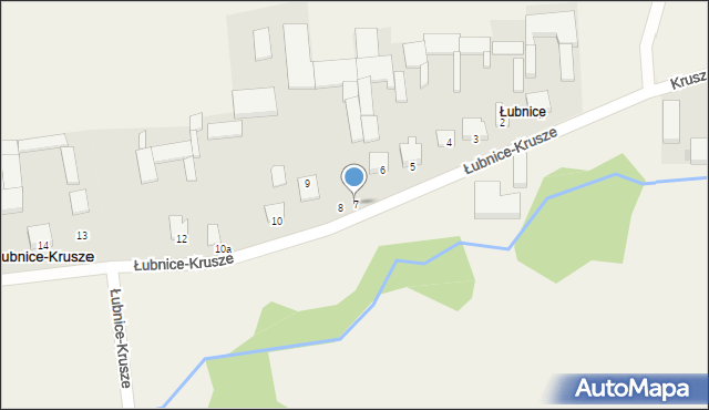 Łubnice-Krusze, Łubnice-Krusze, 7, mapa Łubnice-Krusze