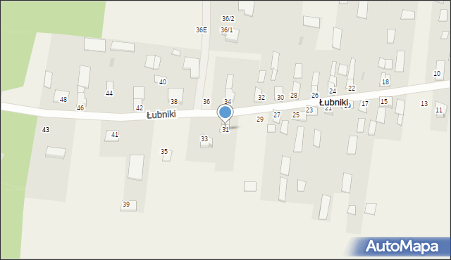 Łubniki, Łubniki, 31, mapa Łubniki