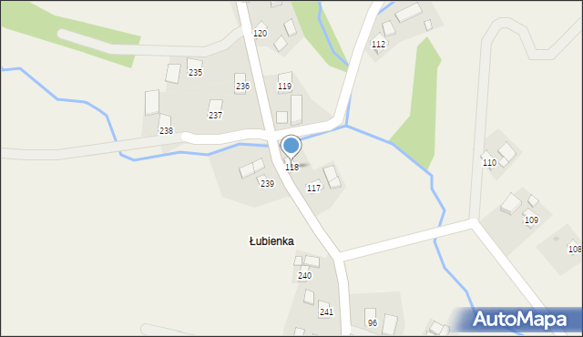 Łubno, Łubno, 118, mapa Łubno