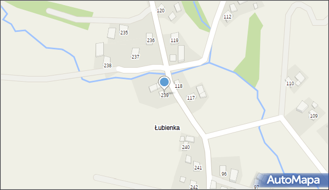 Łubno, Łubno, 239, mapa Łubno