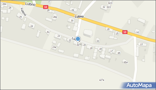 Lubno, Lubno, 21, mapa Lubno