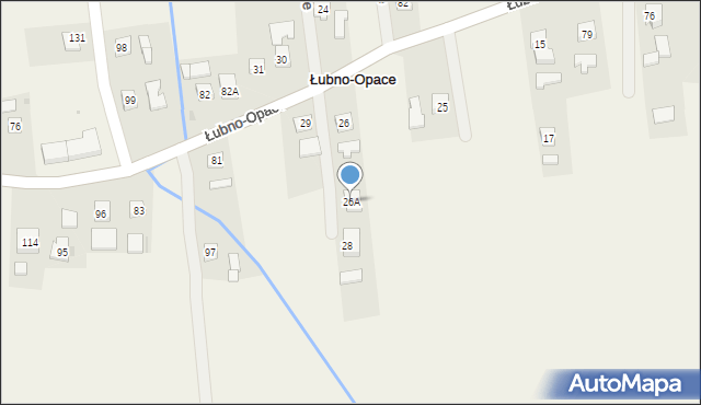 Łubno-Opace, Łubno-Opace, 26A, mapa Łubno-Opace