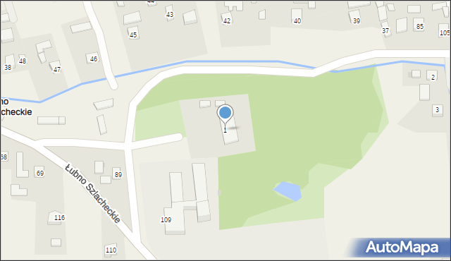 Łubno Szlacheckie, Łubno Szlacheckie, 1, mapa Łubno Szlacheckie