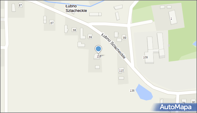 Łubno Szlacheckie, Łubno Szlacheckie, 116, mapa Łubno Szlacheckie