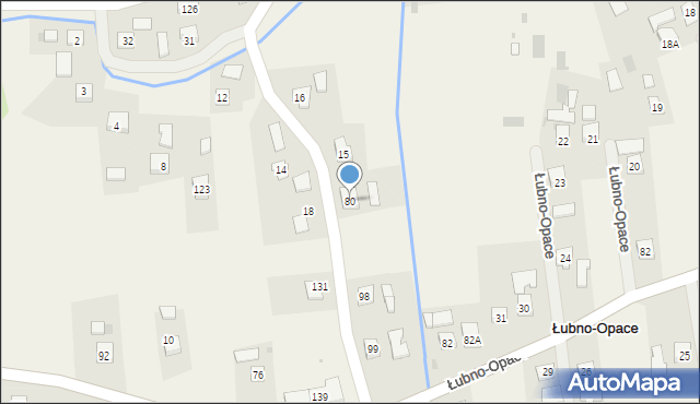 Łubno Szlacheckie, Łubno Szlacheckie, 80, mapa Łubno Szlacheckie