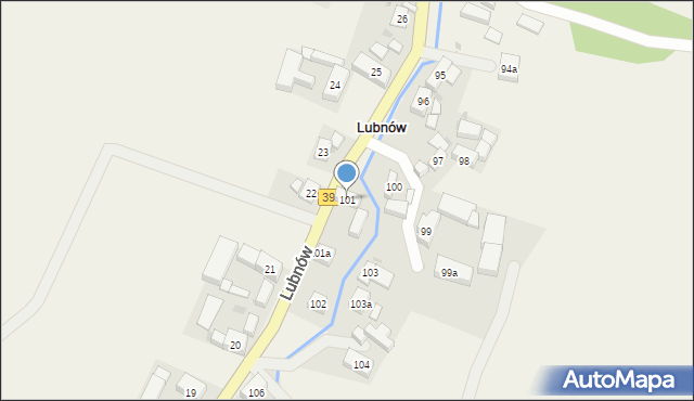 Lubnów, Lubnów, 101, mapa Lubnów