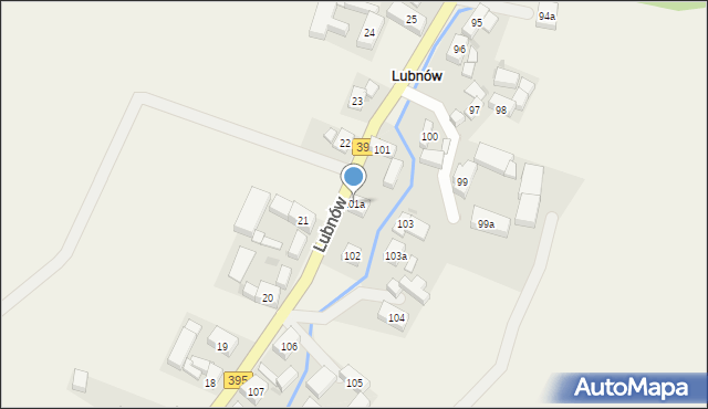 Lubnów, Lubnów, 101a, mapa Lubnów