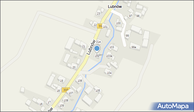 Lubnów, Lubnów, 102, mapa Lubnów