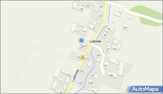 Lubnów, Lubnów, 23, mapa Lubnów