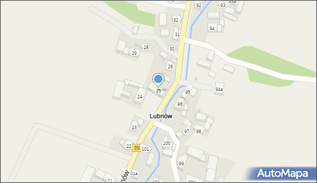 Lubnów, Lubnów, 25, mapa Lubnów