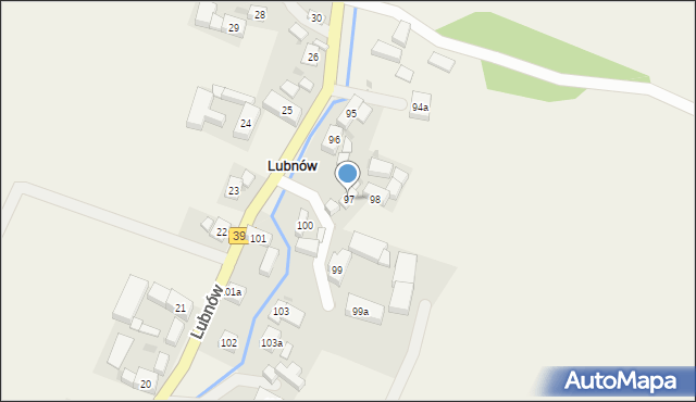 Lubnów, Lubnów, 97, mapa Lubnów