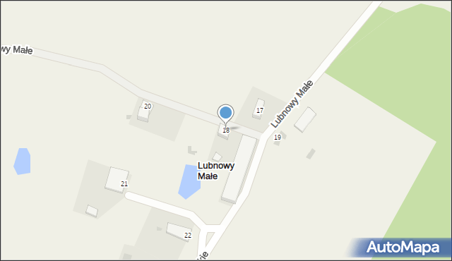 Lubnowy Małe, Lubnowy Małe, 18, mapa Lubnowy Małe