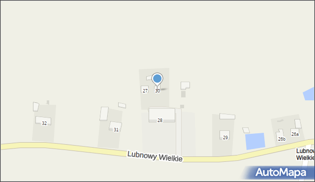 Lubnowy Małe, Lubnowy Małe, 30, mapa Lubnowy Małe