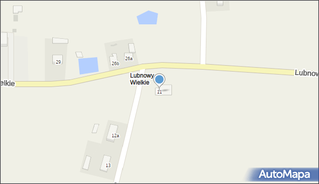 Lubnowy Wielkie, Lubnowy Wielkie, 11, mapa Lubnowy Wielkie