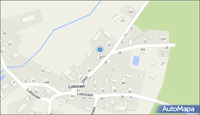 Lubocień, Lubocień, 19, mapa Lubocień