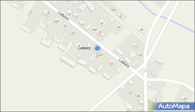 Lubocz, Lubocz, 13, mapa Lubocz