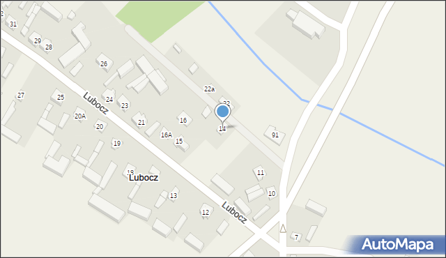 Lubocz, Lubocz, 14, mapa Lubocz