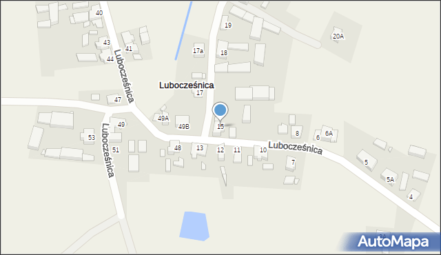 Lubocześnica, Lubocześnica, 15, mapa Lubocześnica