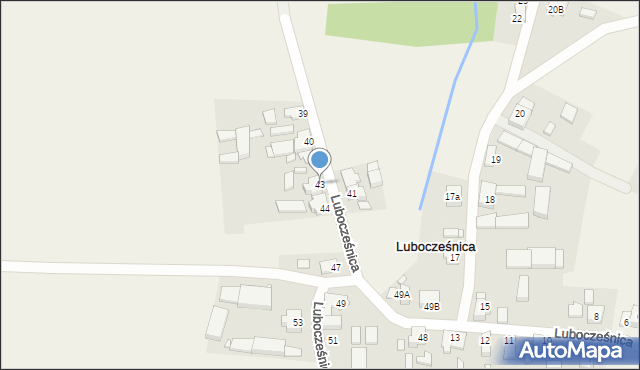 Lubocześnica, Lubocześnica, 43, mapa Lubocześnica