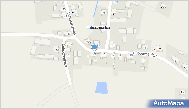 Lubocześnica, Lubocześnica, 48, mapa Lubocześnica