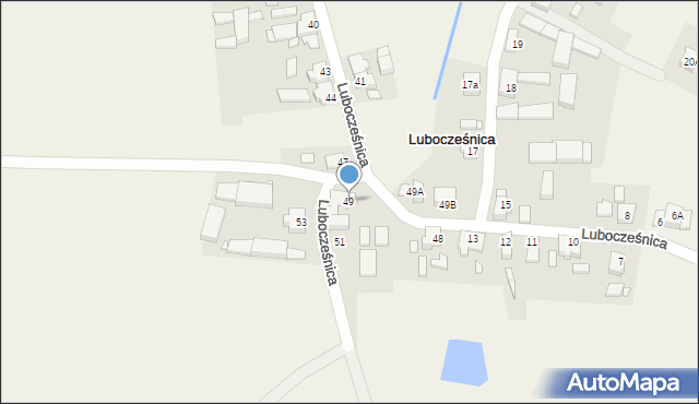 Lubocześnica, Lubocześnica, 49, mapa Lubocześnica