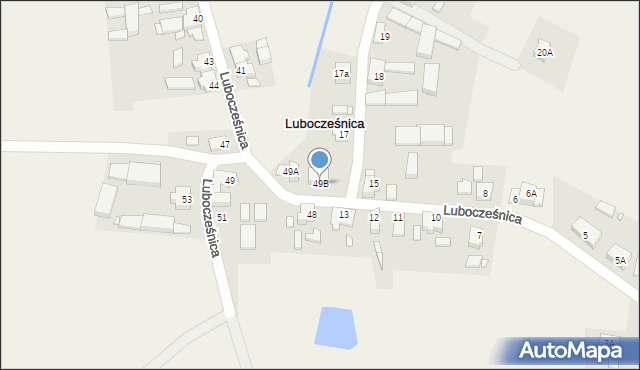 Lubocześnica, Lubocześnica, 49B, mapa Lubocześnica