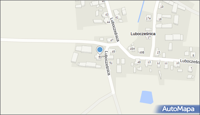 Lubocześnica, Lubocześnica, 53, mapa Lubocześnica