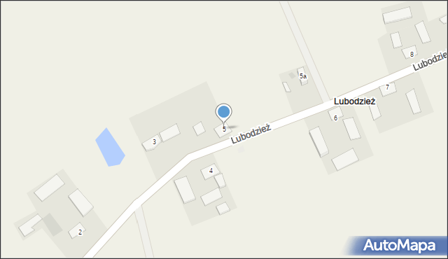 Lubodzież, Lubodzież, 5, mapa Lubodzież