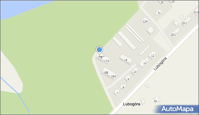 Lubogóra, Lubogóra, 17B, mapa Lubogóra