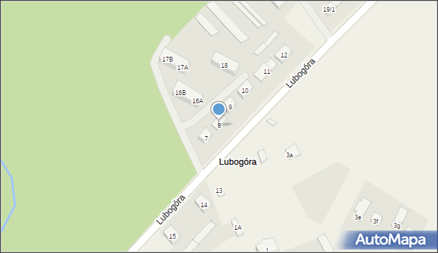 Lubogóra, Lubogóra, 8, mapa Lubogóra