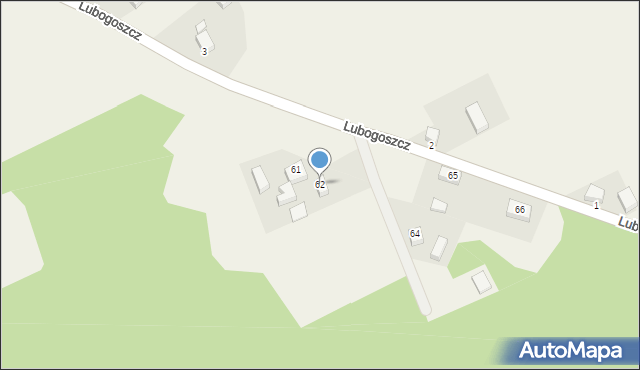 Lubogoszcz, Lubogoszcz, 62, mapa Lubogoszcz