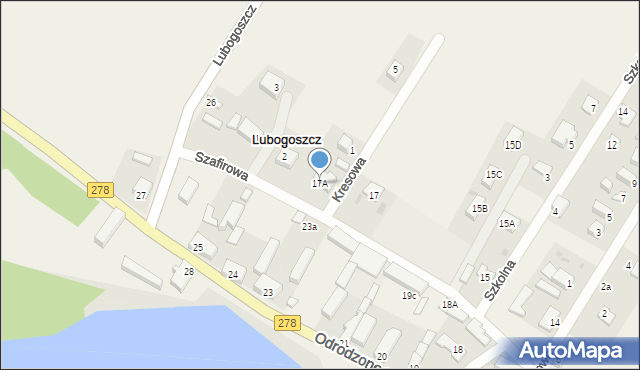 Lubogoszcz, Lubogoszcz, 17A, mapa Lubogoszcz