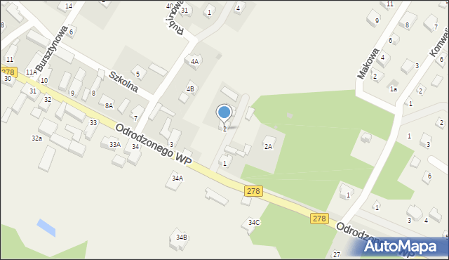 Lubogoszcz, Lubogoszcz, 2, mapa Lubogoszcz