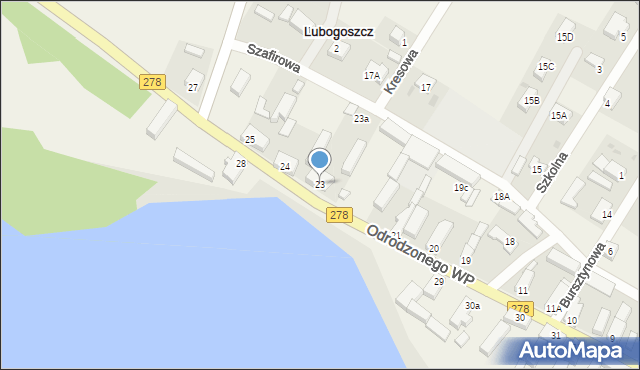 Lubogoszcz, Lubogoszcz, 23, mapa Lubogoszcz