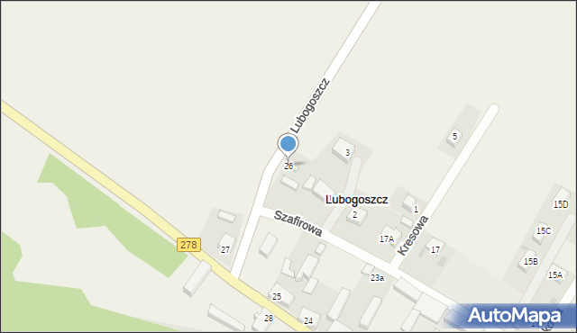 Lubogoszcz, Lubogoszcz, 26, mapa Lubogoszcz