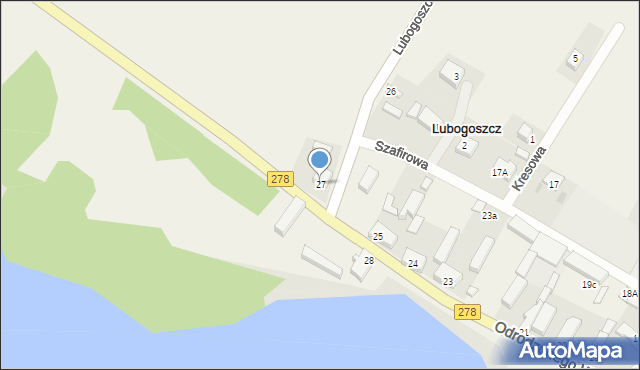 Lubogoszcz, Lubogoszcz, 27, mapa Lubogoszcz