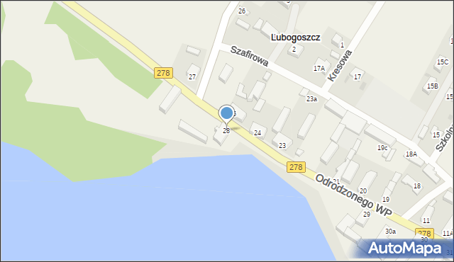 Lubogoszcz, Lubogoszcz, 28, mapa Lubogoszcz