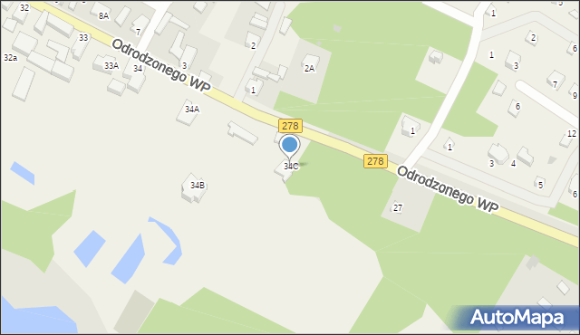 Lubogoszcz, Lubogoszcz, 34C, mapa Lubogoszcz