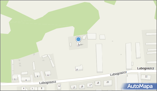 Lubogoszcz, Lubogoszcz, 15, mapa Lubogoszcz